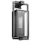Nuvo Exhibit 1-Lgt Small Wall Lantern - Matte Black / Clear Beveled Glass 60/7543 - alternate 1